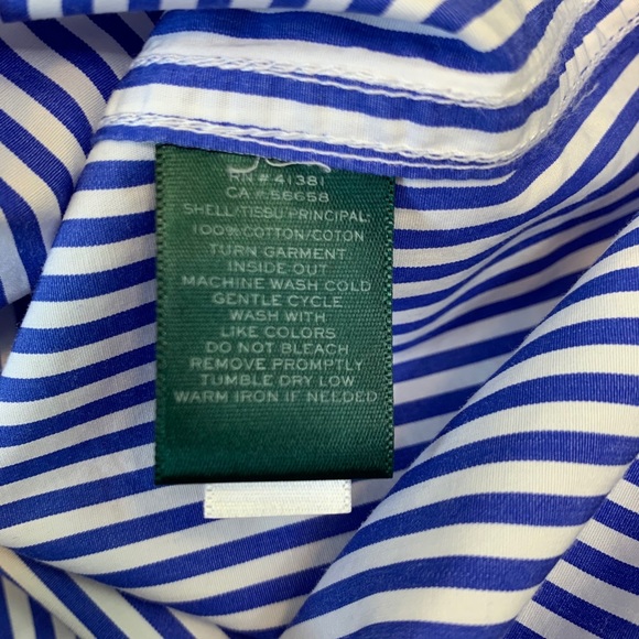 Ralph Lauren Bell Sleeve Bengal Shirtdress - Picture 11 of 12